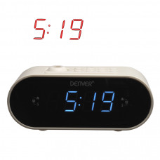 DENVER CRP-717 WHITE CLOCKRADIO 