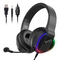 EKSA E400 GAMING HEADSET WITH RGB LIGHT ADJ NOISE CANCELLING (28)