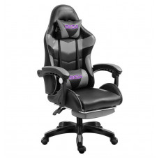 EKSA LXW-50 GAMING CHAIR BLACK-GREY WITH FOOTREST