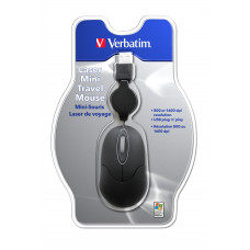 Laser Mini Travel Mouse - BLACK