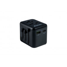 VERBATIM Travel Adapter UTA-02 PD20W / QC / 1xUSB / 1xType-C