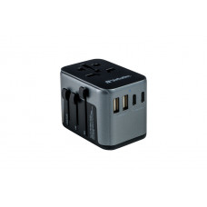 VERBATIM Travel Adapter UTA-03 PD30W / QC / 2xUSB / 2xType-C