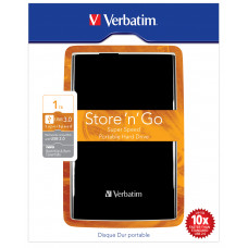 Verbatim- 1TB Store 'n' Go USB 3.0 HD Black 3.65cm 2.5"- 